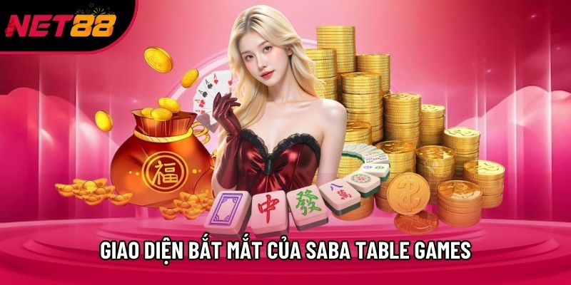 Giao diện bắt mắt của Saba Table Games
